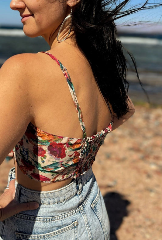 Birds Wrap Top