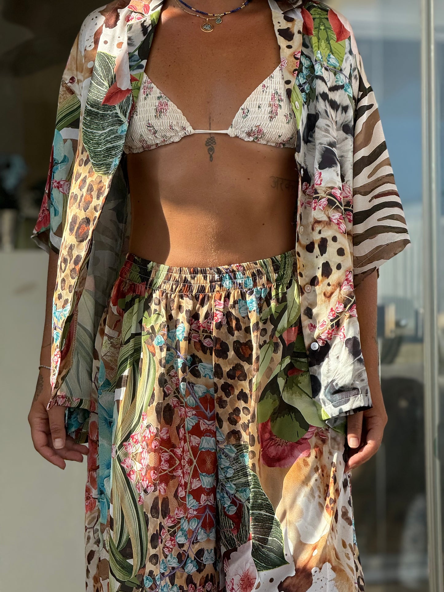 Wilderness satin shirt