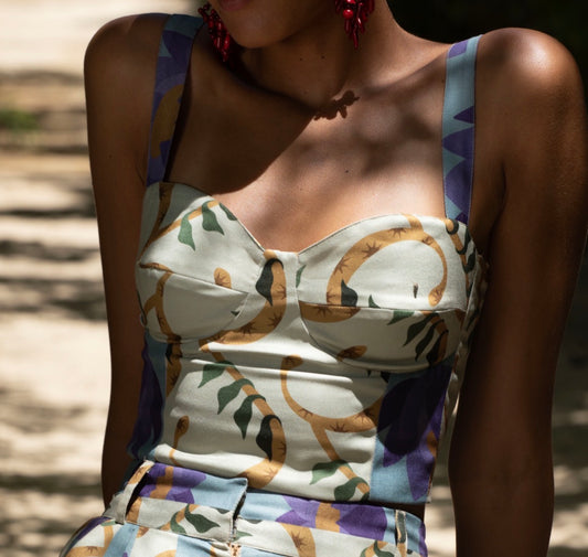 Serpent Vine Corset Top