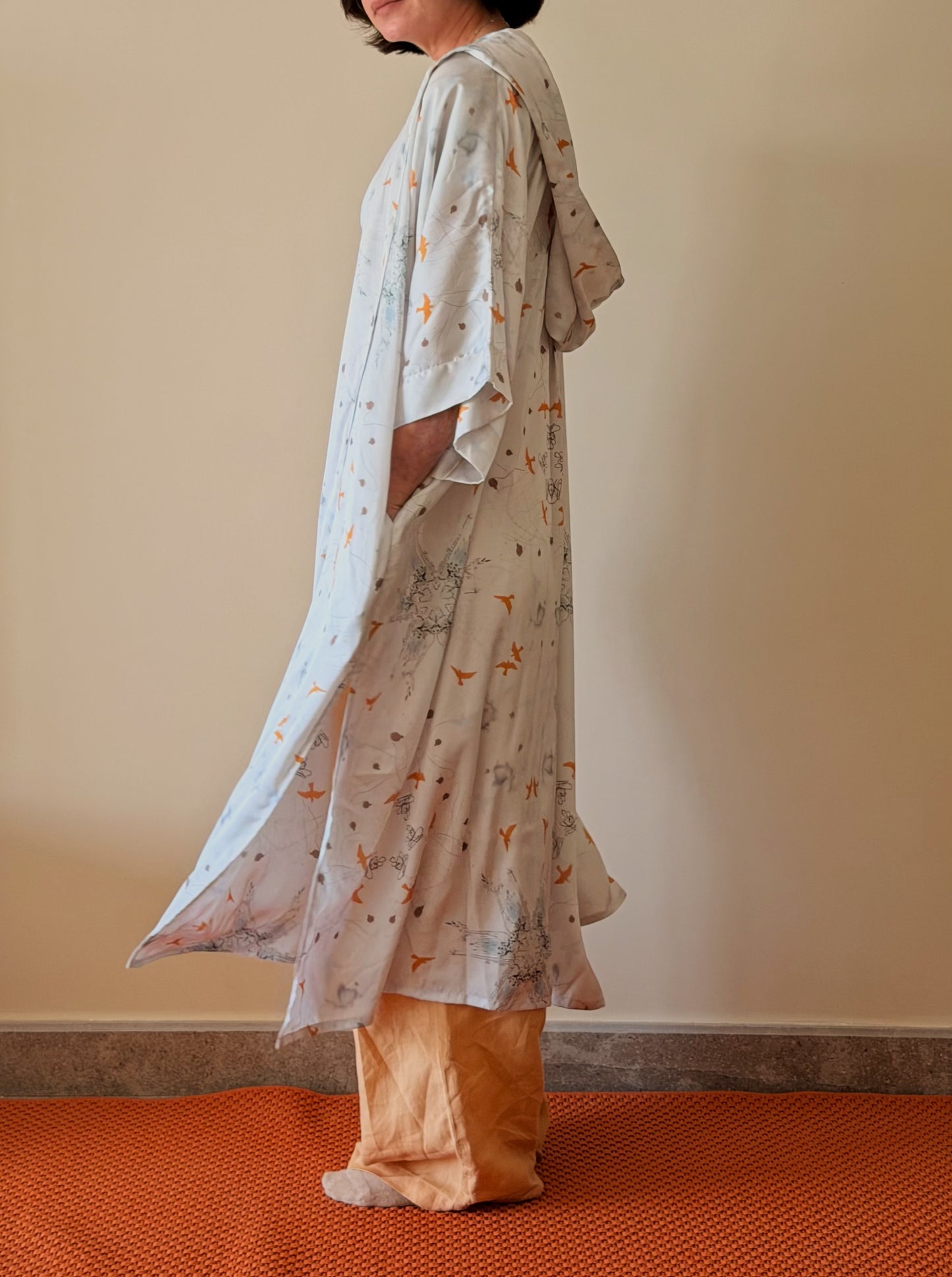 Hoodie Shirt Dress Kimono