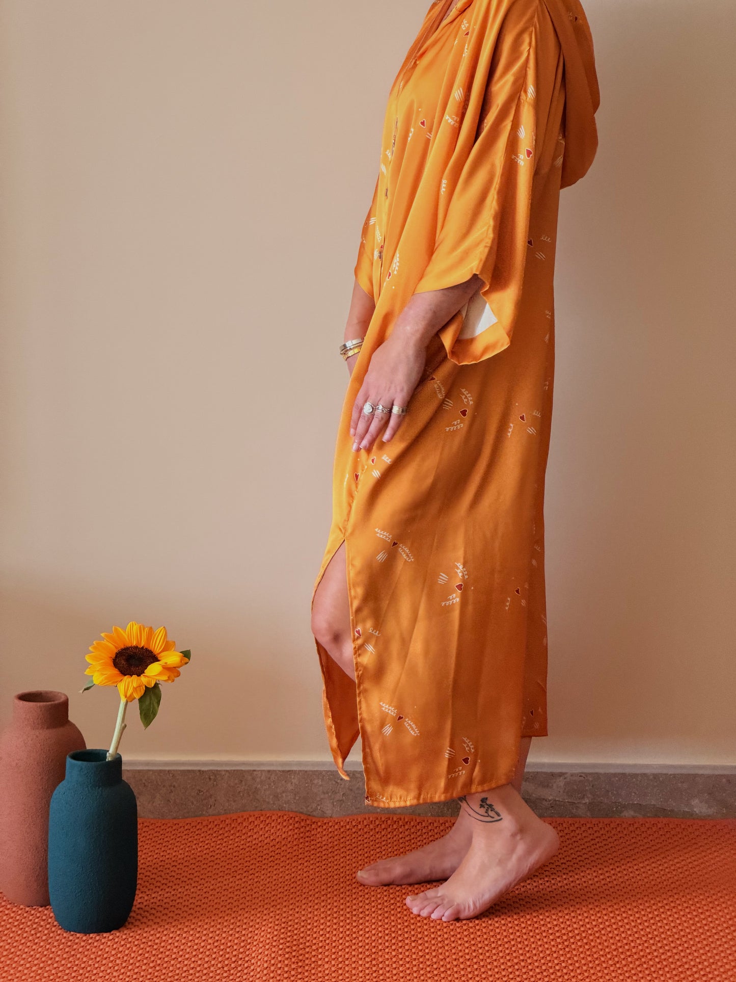 Hoodie Shirt Dress Kimono