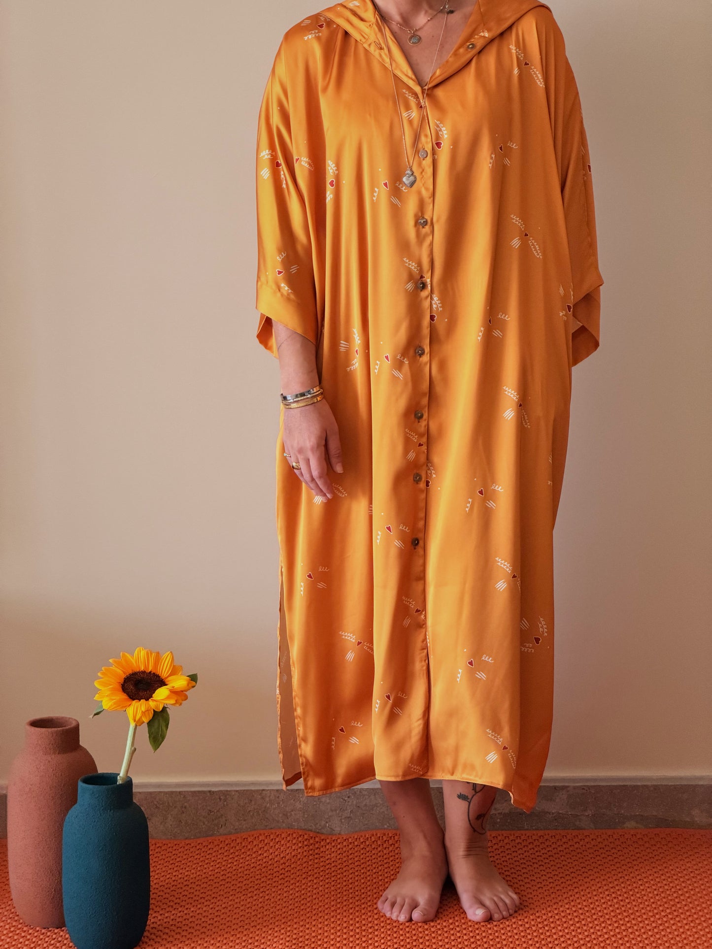 Hoodie Shirt Dress Kimono