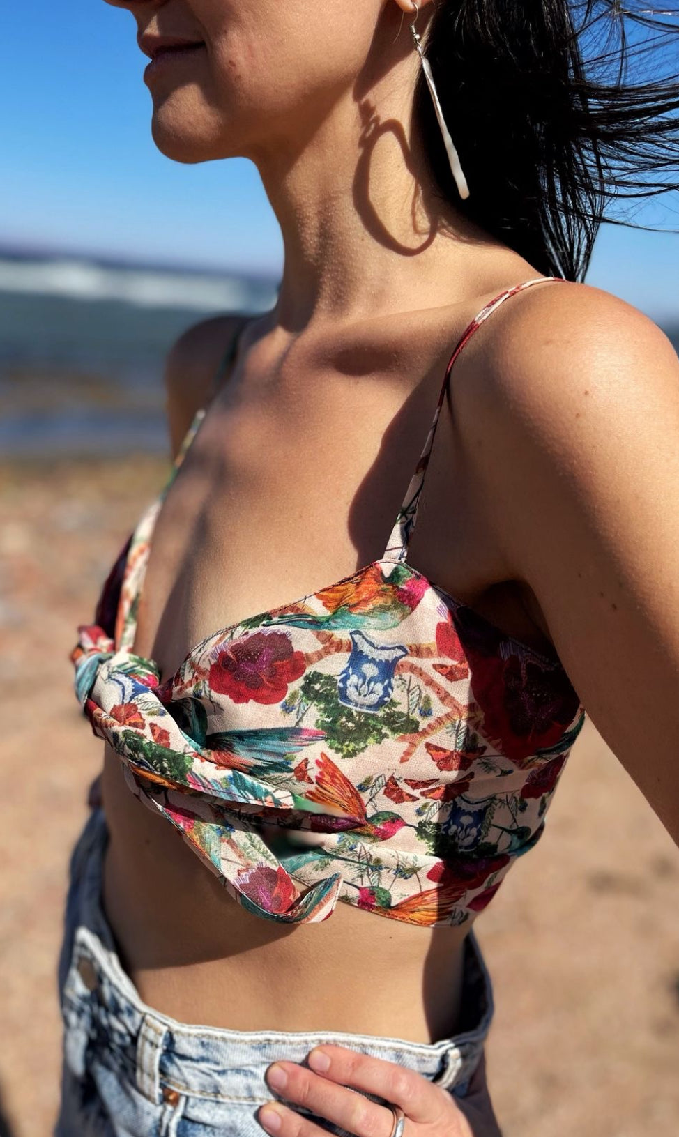 Birds wrap top