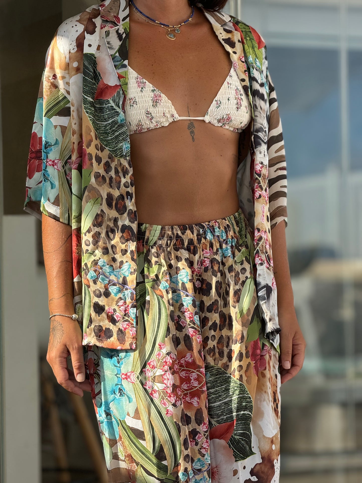 Wilderness satin shirt