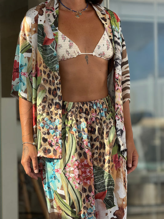 Wilderness satin shirt