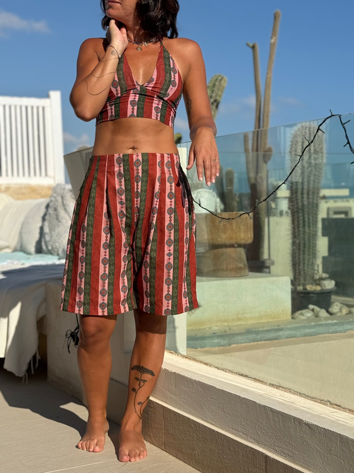 Red Cacti shorts