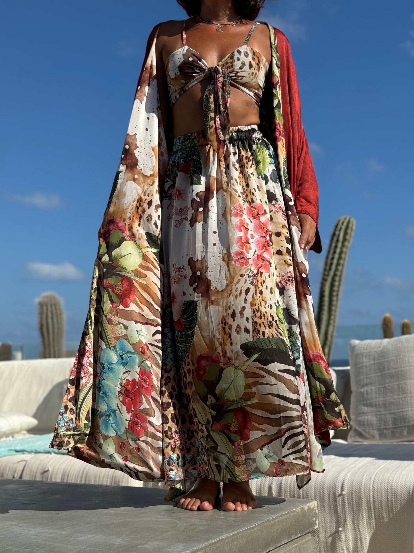 Wilderness reversible kimono