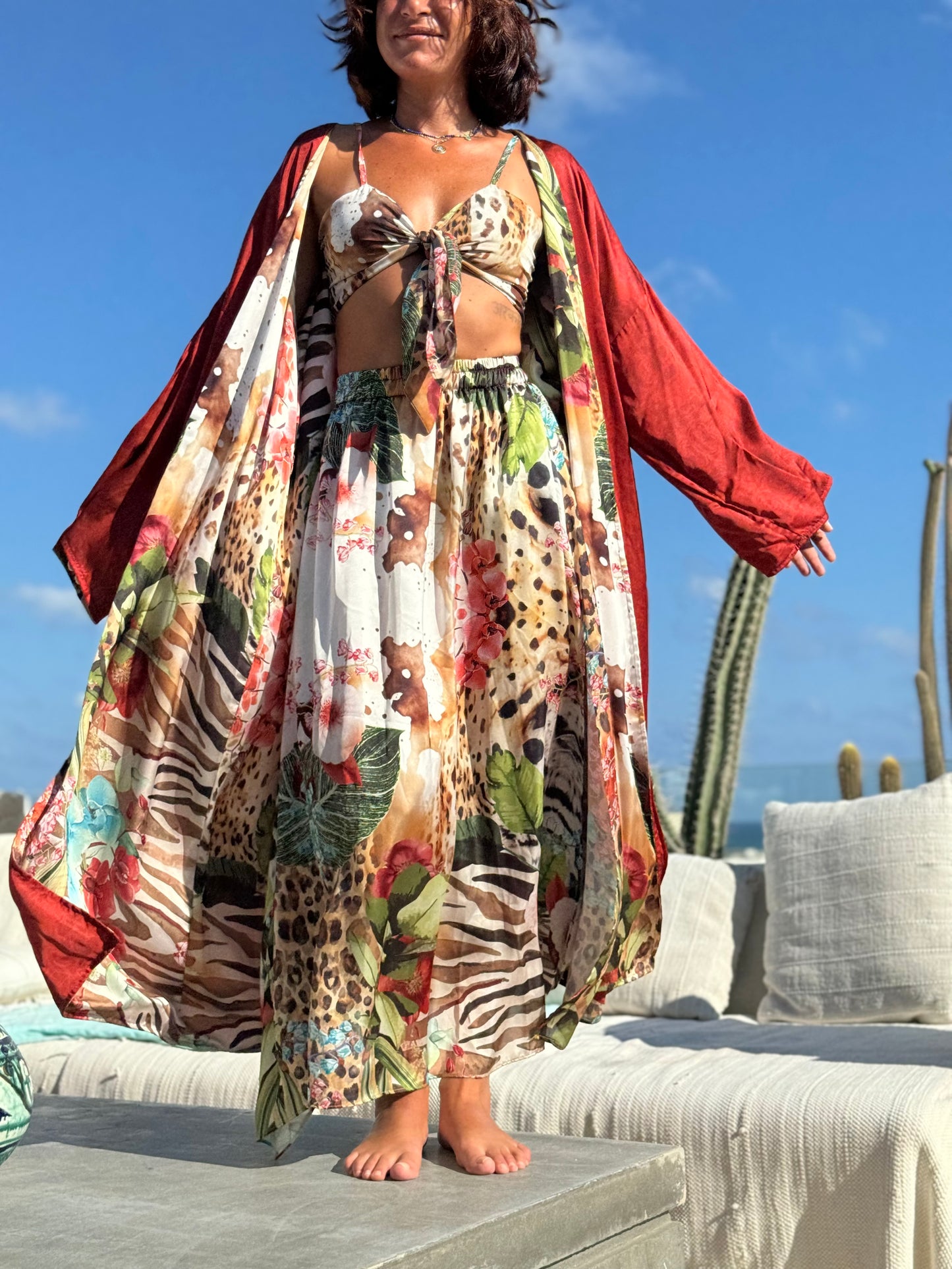 Wilderness reversible kimono