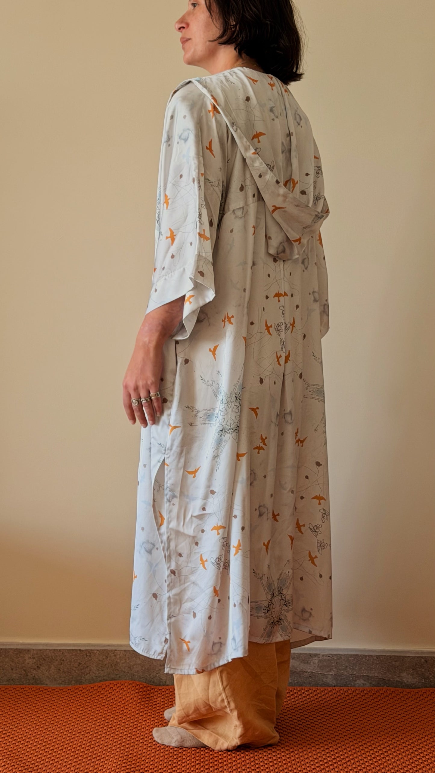 Hoodie Shirt Dress Kimono