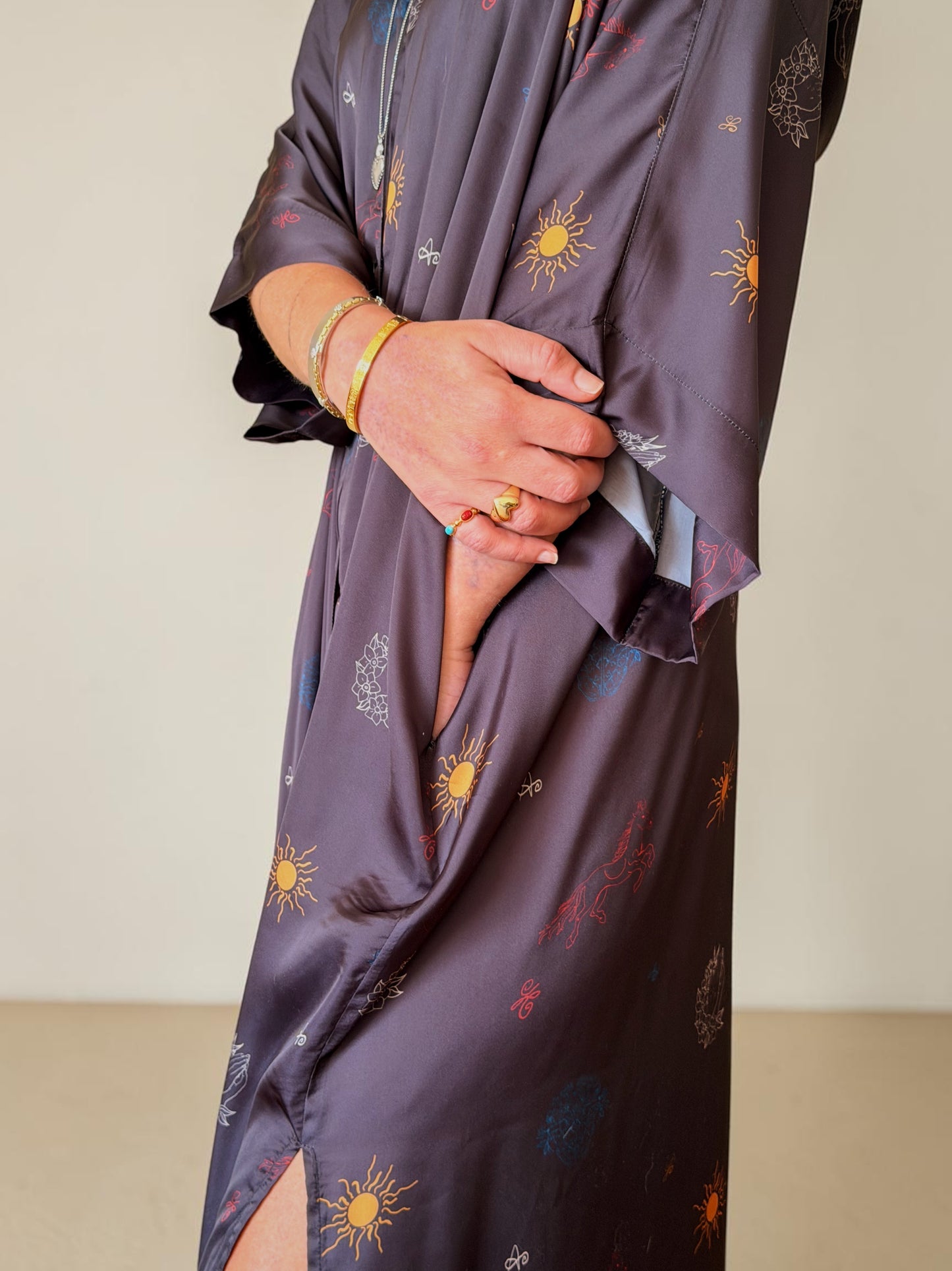 Hoodie Shirt Dress Kimono