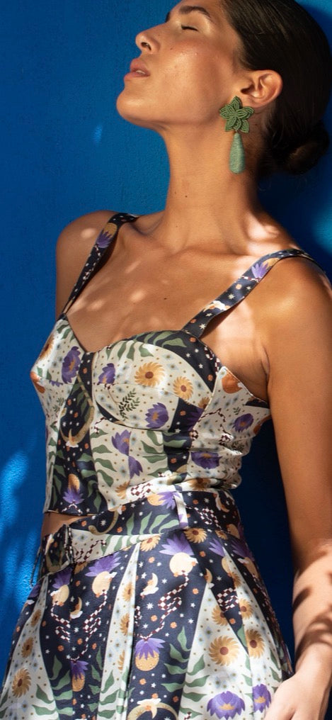 Splintered Cosmos Corset Top