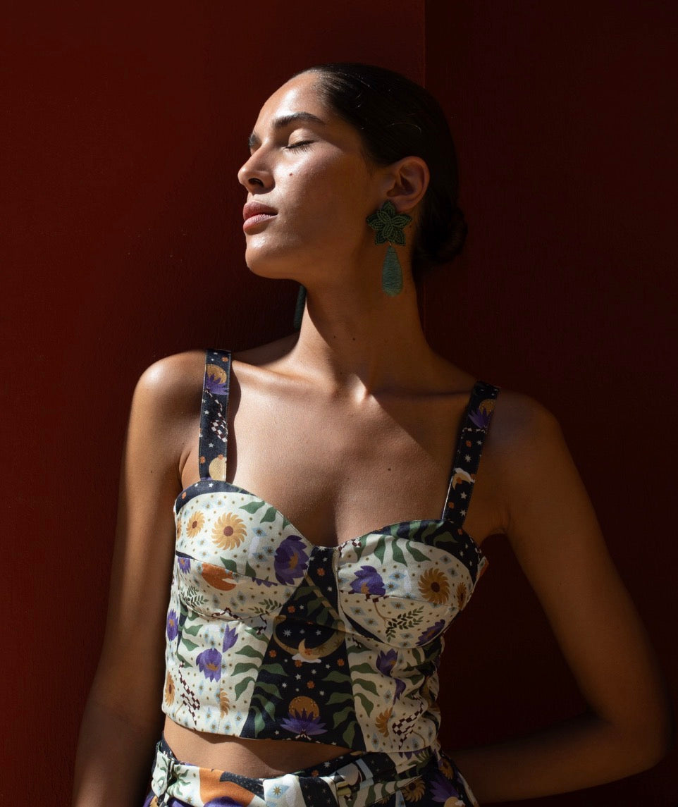 Splintered Cosmos Corset Top