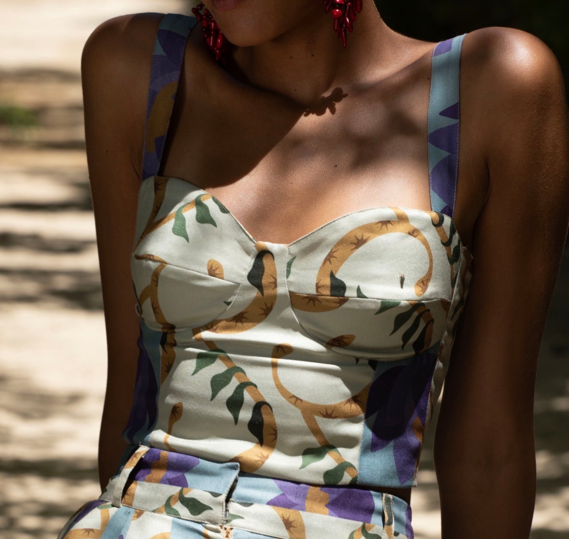 Serpent Vine Corset Top