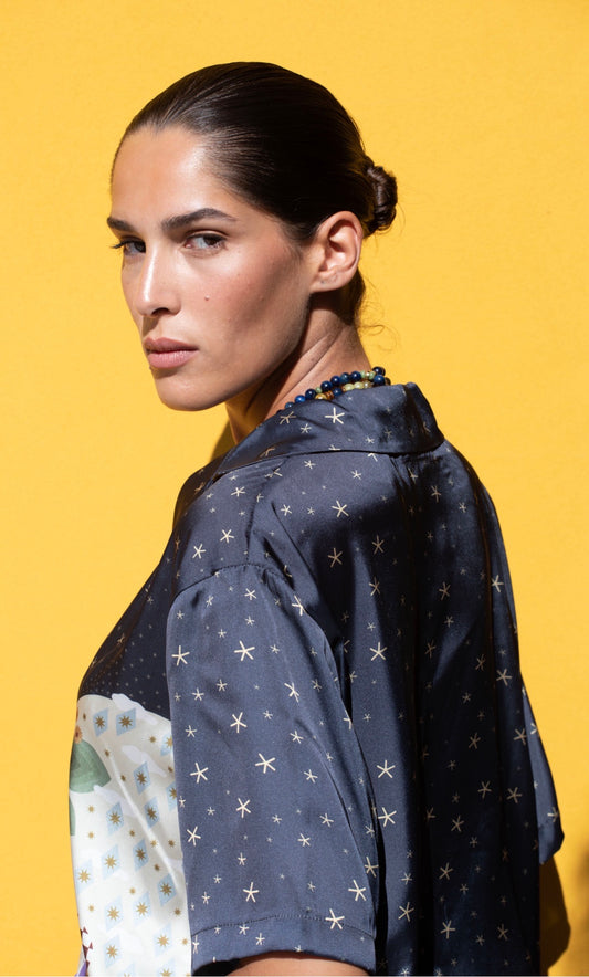 Star Stitched Bowler Shirt